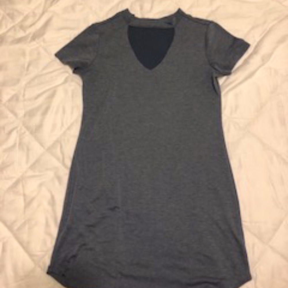 Blue Bodycon T-shirt dress